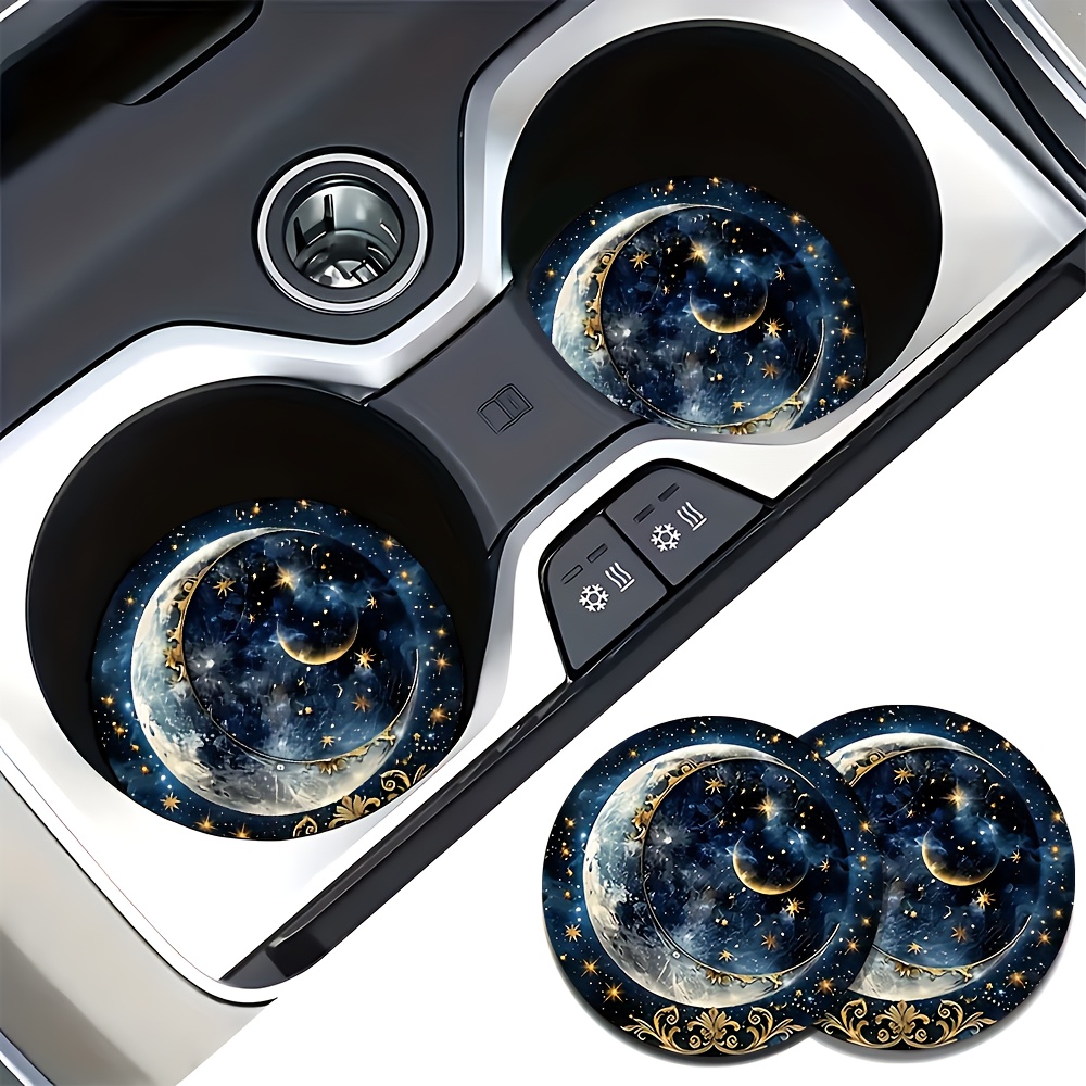 Women Accessories Box - 2pcs Starry Night Moon Car Cup