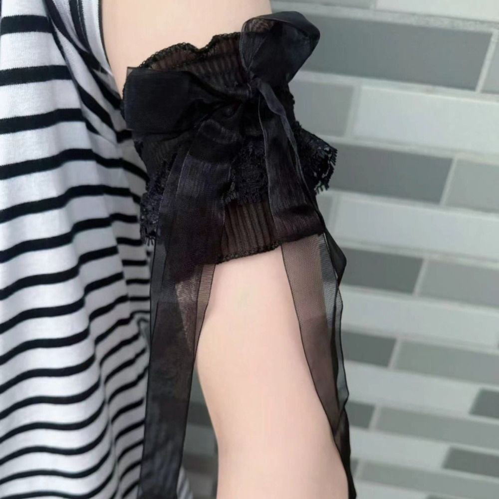 Women'S Winter Accessories Set - Fashion Lace Lolita Arm Sleeve Elastic