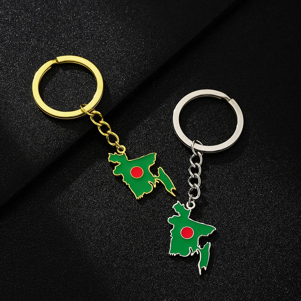 Women'S Accessories Amazon - Amazon hot-selling Bangladesh map flag keychain