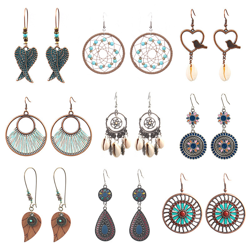Women'S Accessories Amazon - Cross-border Amazon popular earrings multi-piece set,