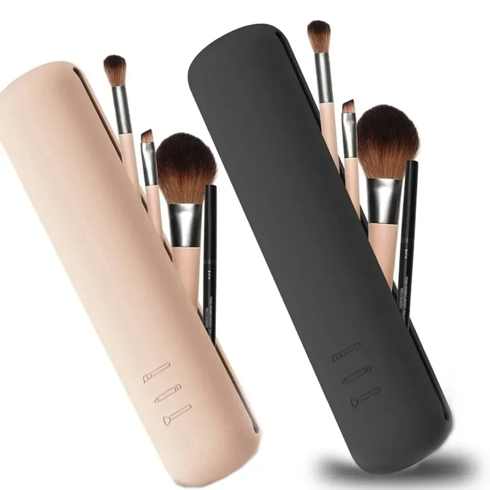 Women Accessories Box - Travel Makeup Brush Holder Silicone Cosmetic