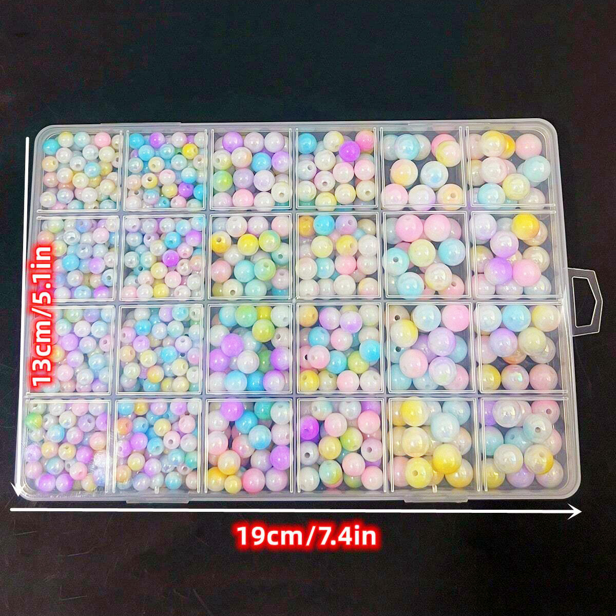 800pcs/24 grid set box 6mm/8mm - Women Accessories Box 评论和价格