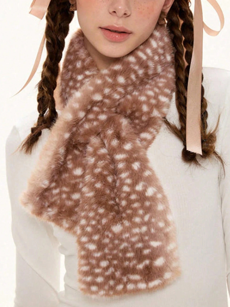 Winter Harajuku Elk Plush Scar - Women'S Winter Accessories Set 评论和价格