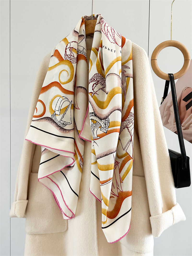 Double Faced 135CM Scarf Luxur - Women'S Winter Accessories Set 评论和价格