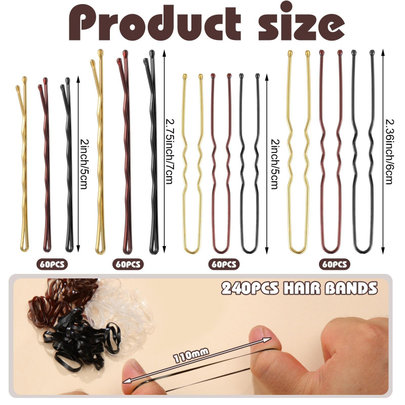 480Pcs Per Box Hair Styling Ac - Women Accessories Box 评论和价格
