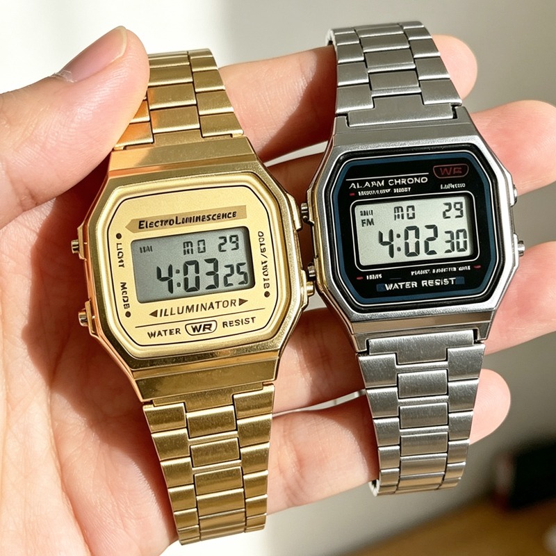 F91W Band Watch Waterproof Ret - Women Accessories Display 评论和价格