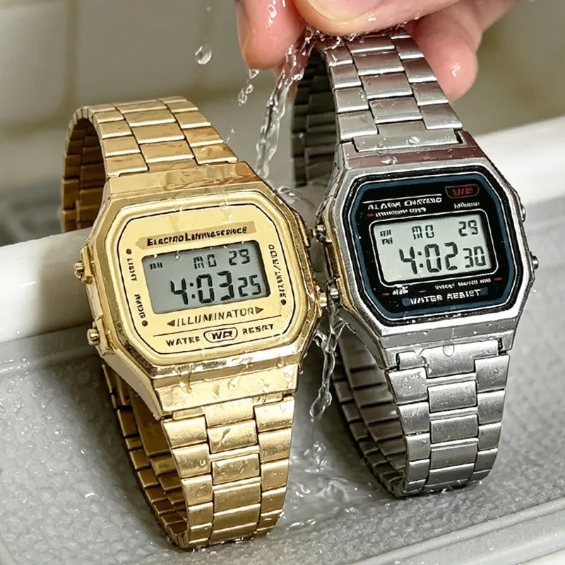 F91W Band Watch Waterproof Ret - Women Accessories Display 评论和价格