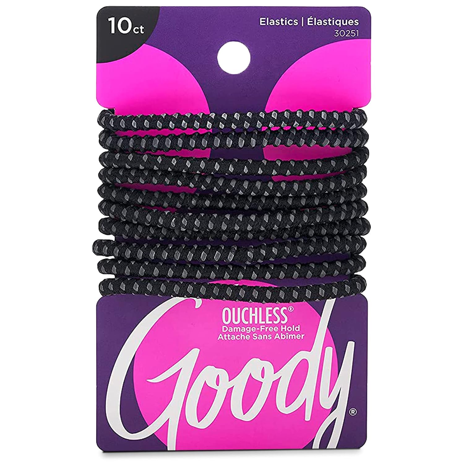 No Slip Hair Ties 10 Ct Black  - Women Accessories Images 评论和价格