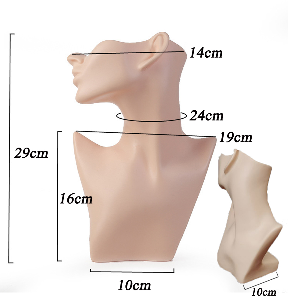 White Half Face Mannequin Head - Women Accessories Display 评论和价格