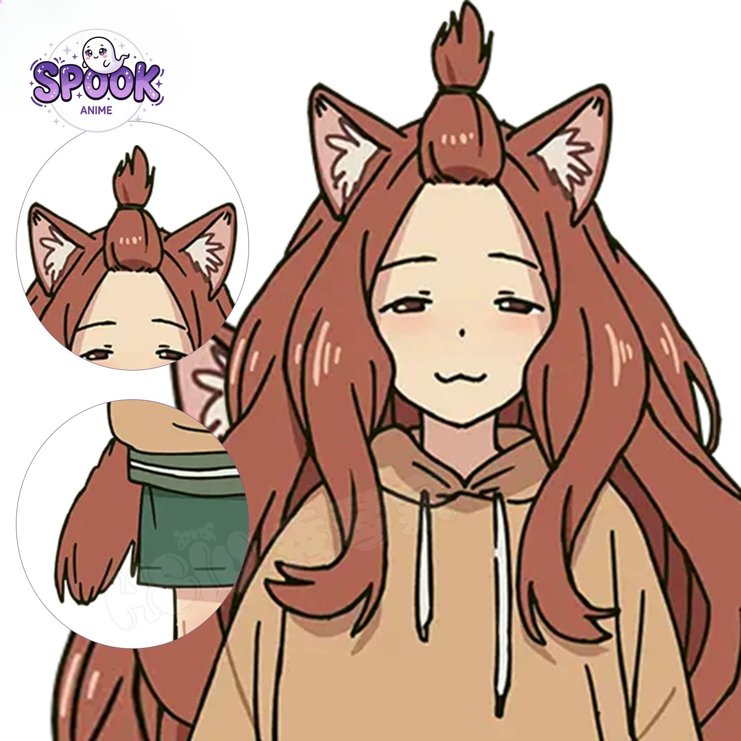 Brown Long Wig Masuko Yaku Nek - Women'S Ear Accessories 评论和价格