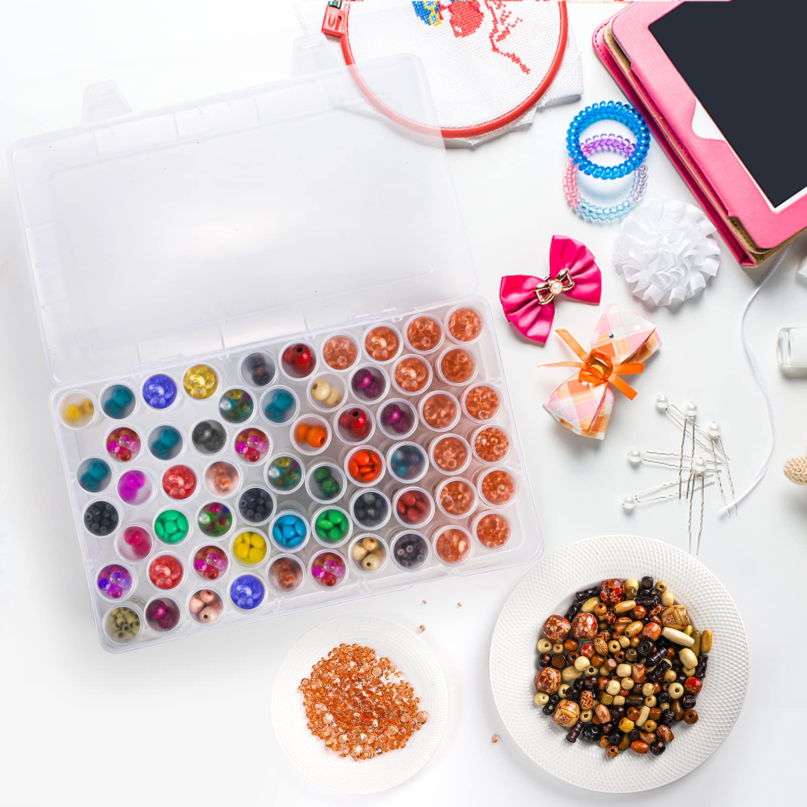 1pc 24/30//38/60 Slots Plastic - Women Accessories Box 评论和价格