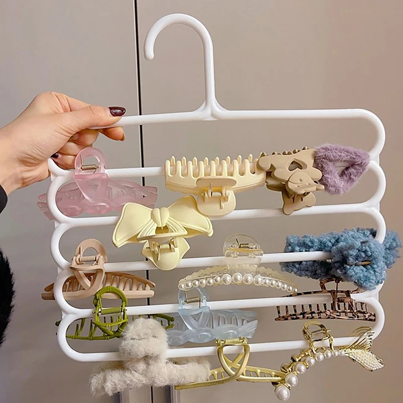 5 Layers Hair Claw Storage Rac - Women Accessories Display 评论和价格