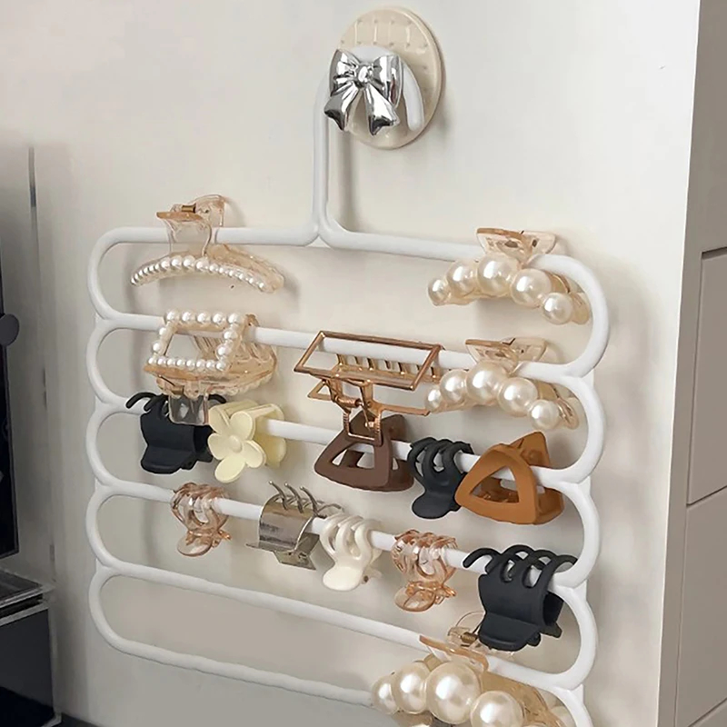 5 Layers Hair Claw Storage Rac - Women Accessories Display 评论和价格