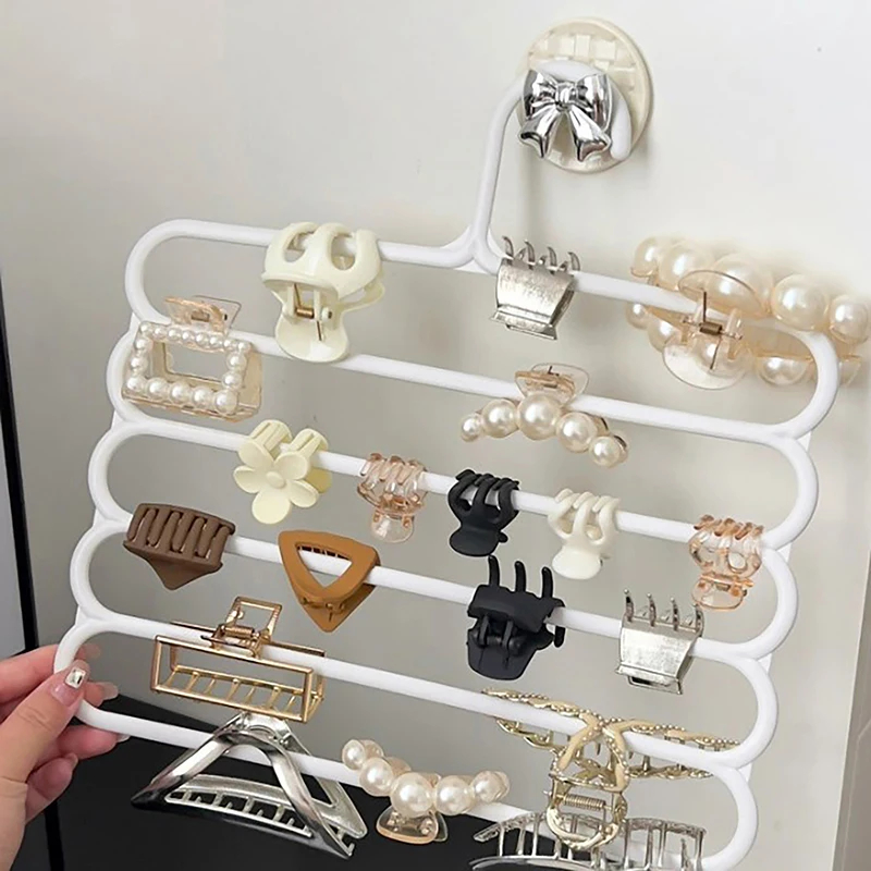 5 Layers Hair Claw Storage Rac - Women Accessories Display 评论和价格