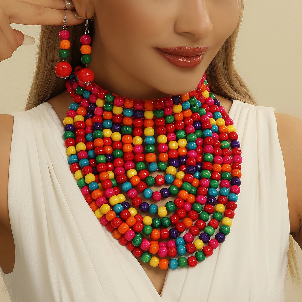 African style wood bead fringe - Women'S Accessories Amazon 评论和价格