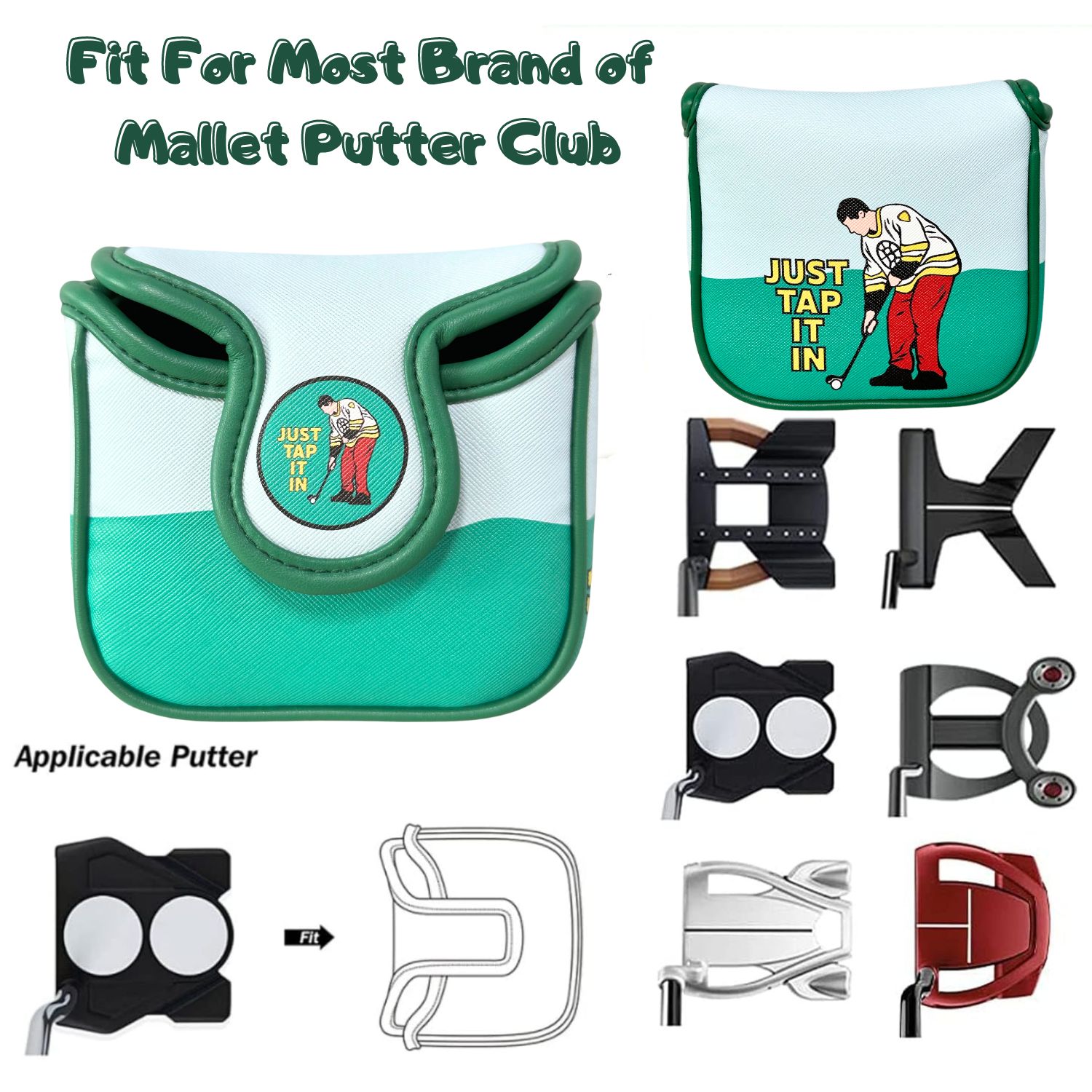 Funny PU Leather Golf Putter C - Women'S Essential Accessories 评论和价格