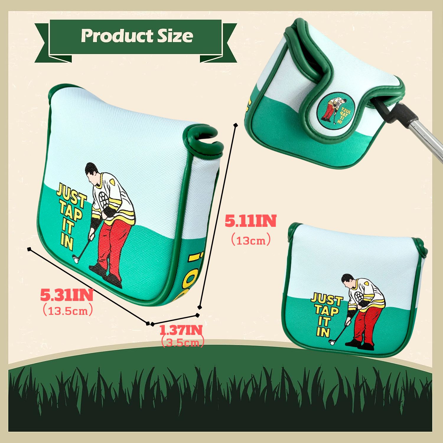 Funny PU Leather Golf Putter C - Women'S Essential Accessories 评论和价格