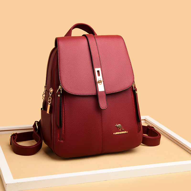 Luxury Women Leather Backpacks - Women Electronic Accessories 评论和价格