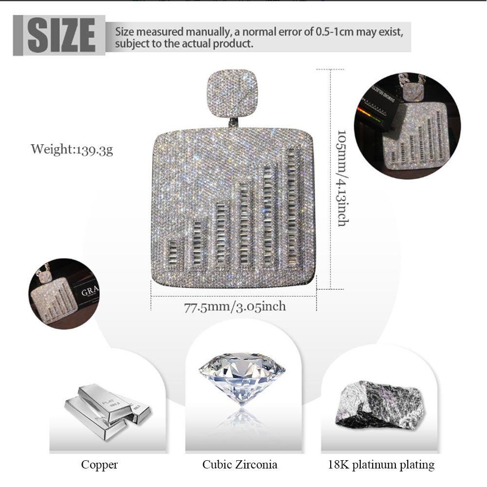 Blingbling Iced Out Hip Hop Pe - Women Accessories Meaning 评论和价格