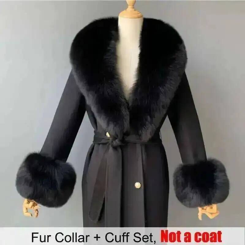 Real Fur Collar And Cuffs Set  - Women'S Winter Accessories Set 评论和价格