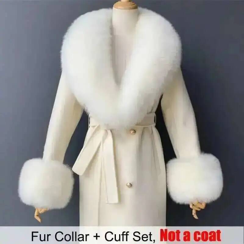Real Fur Collar And Cuffs Set  - Women'S Winter Accessories Set 评论和价格