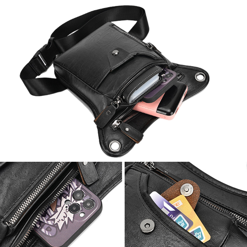 Vintage Pu Leather Waist Pack  - Women Electronic Accessories 评论和价格