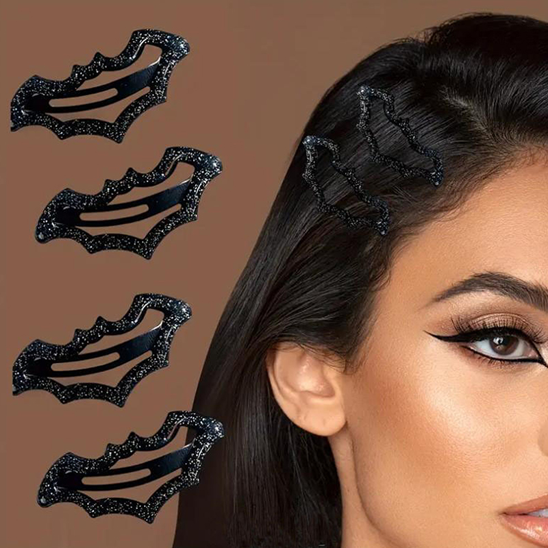 10Pcs Halloween Bat Hairpins S - Women'S Essential Accessories 评论和价格