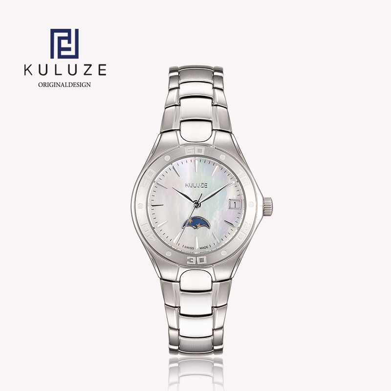 KULUZE Titanium Lady Watch Swi - Women Accessories Display 评论和价格