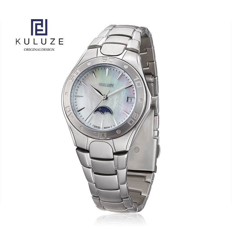 KULUZE Titanium Lady Watch Swi - Women Accessories Display 评论和价格